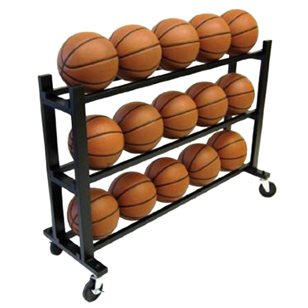 3-Tier Ball Cart with Locking Wheels