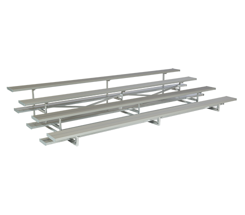 4 Row Low Rise Aluminum Bleachers