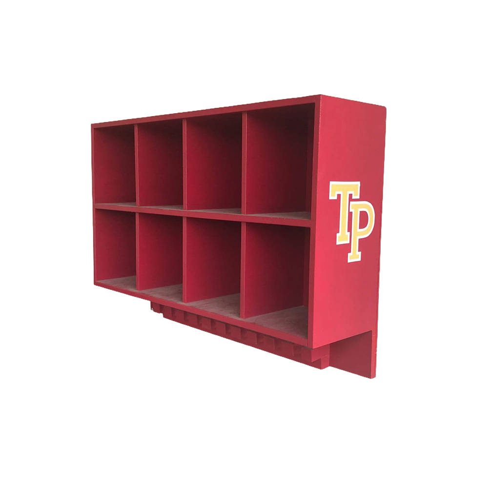 8 Helmet/10 Bat Combo Rack