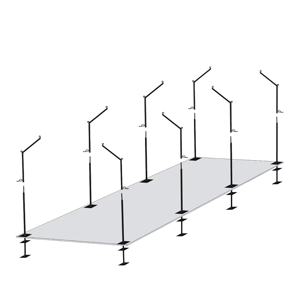 Procage 55' Cantilever Batting Cage Frame