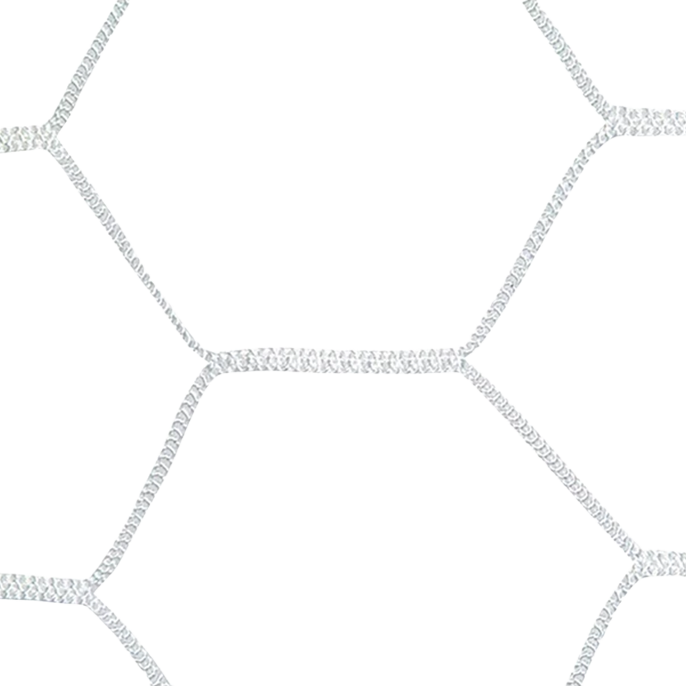 Braided Soccer Goal Net 4.0MM Hexagon Pattern (White Only)