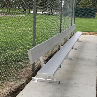 Aluminum Bench with Backrest