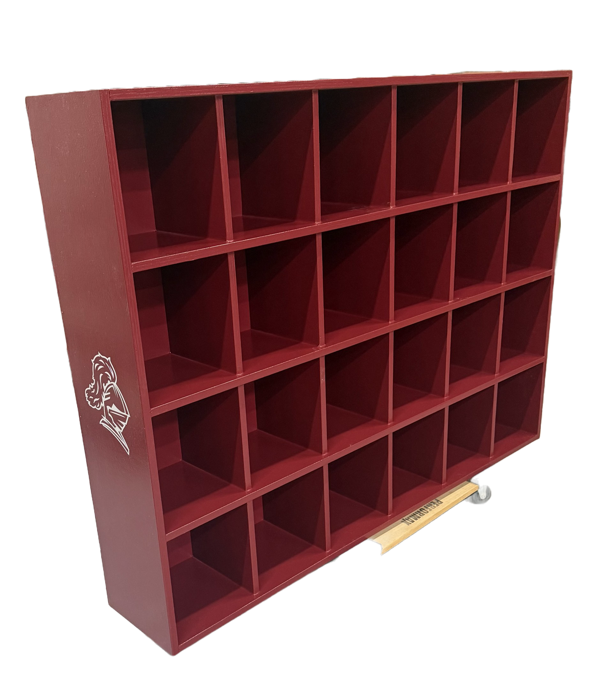 24 Helmet Cubby Rack