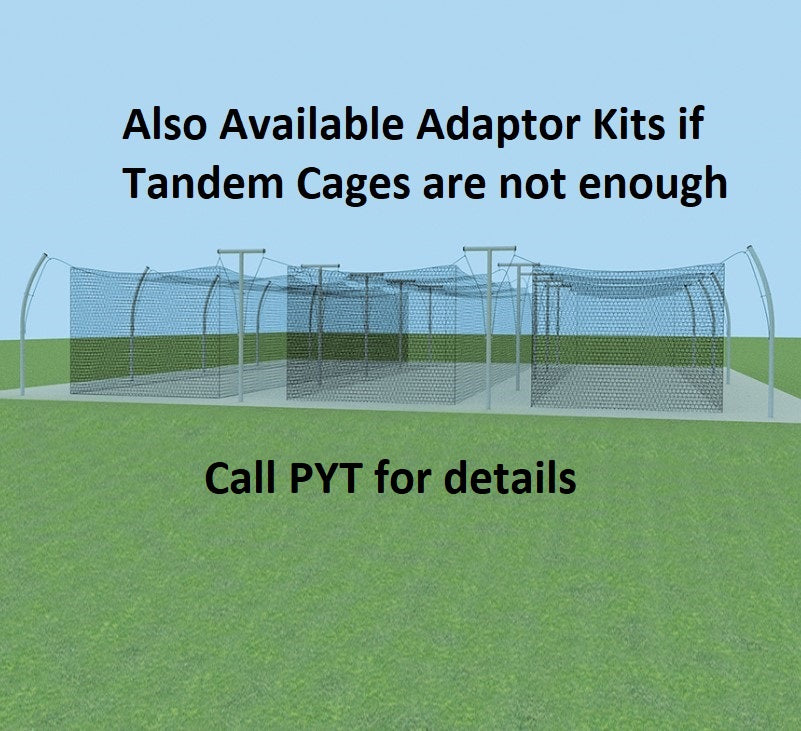Jaypro Multiple Tunnel Adaptor 55' Professional Outdoor Batting Tunnel Frame