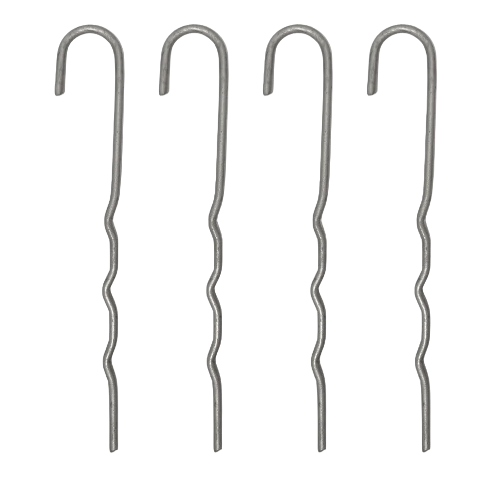 Four Tarp Anchor Stakes 9"