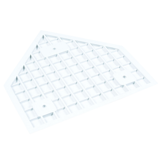 Bottom view of the Advanced Throw Down Waffle Bottom Home Plate