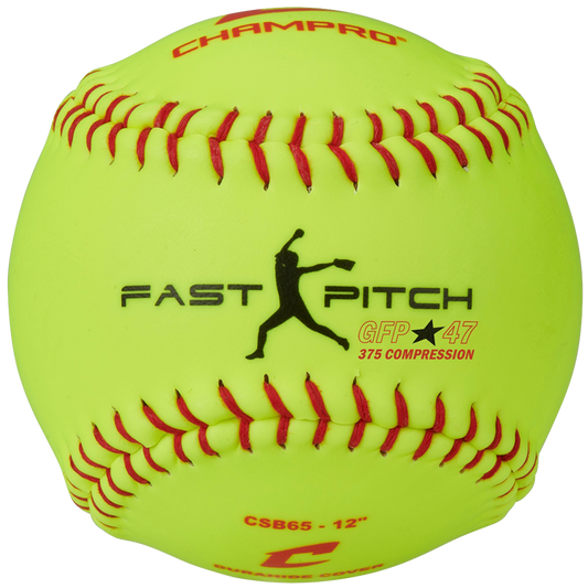 Yellow Champro CSB65 fast pitch 12" softball