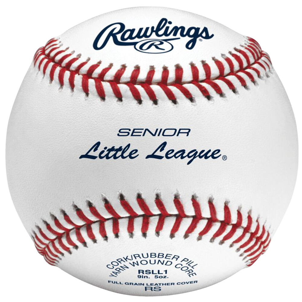Baseball with Rawlings branding and 'Senior Little League' text in the middle.