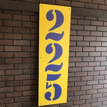 Vertical OF Distance Signs - METAL