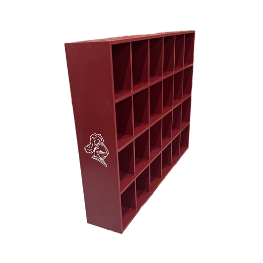 24 Helmet Cubby Rack