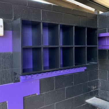Dugout Helmet/Bat Combo Rack