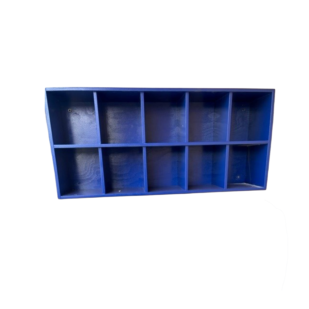 10 Helmet Cubby Rack