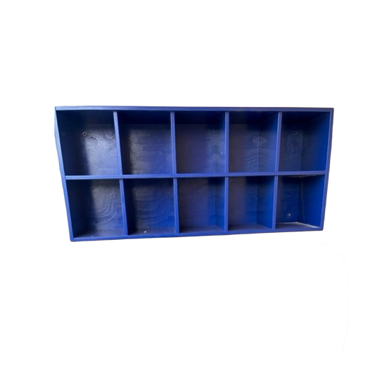 10 Helmet Cubby Rack