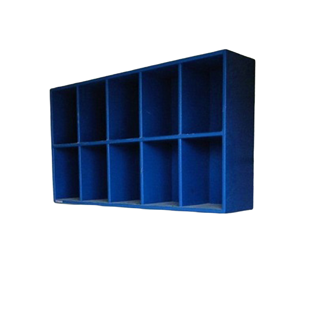 10 Helmet Cubby Rack