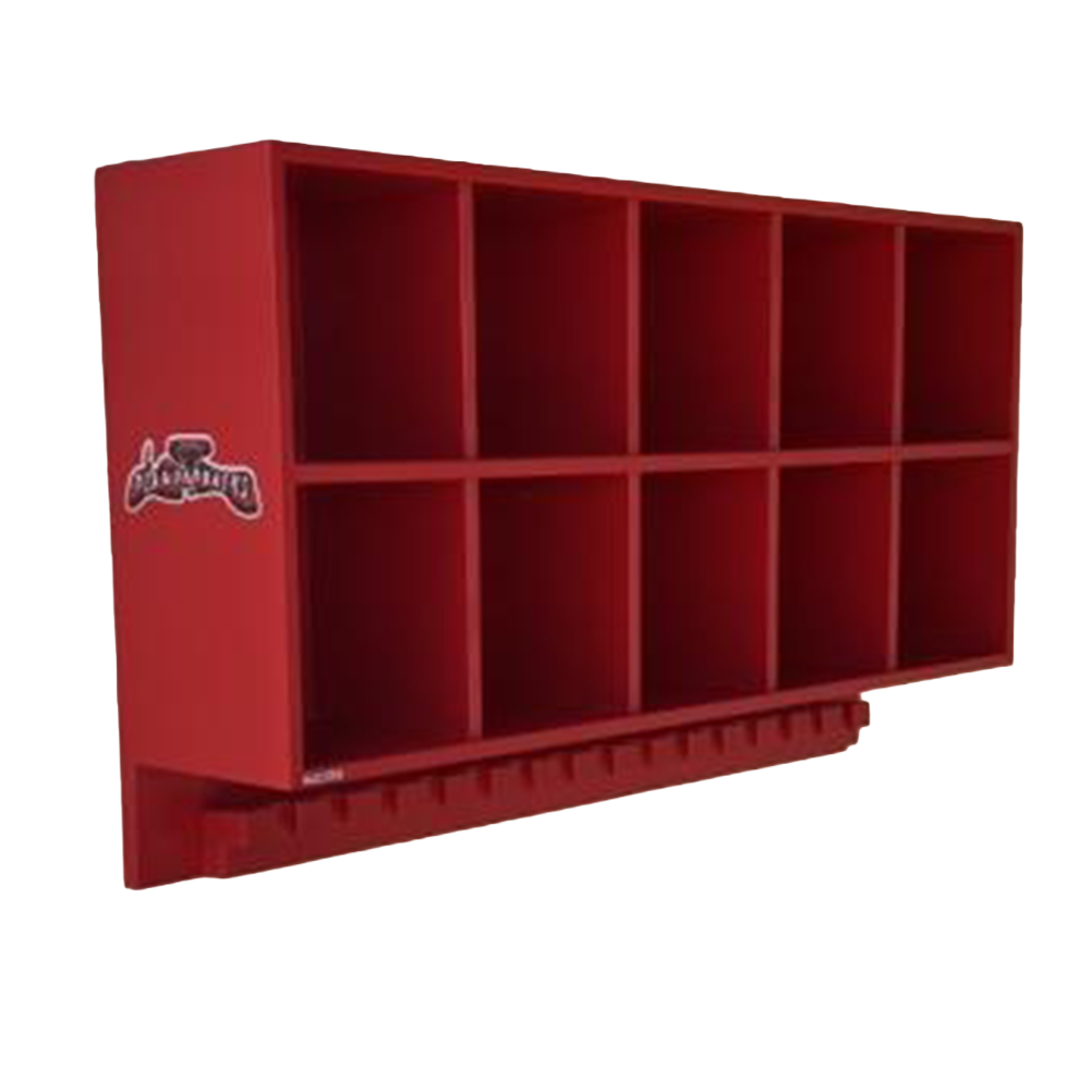 10 Helmet/15 Bat Combo Rack