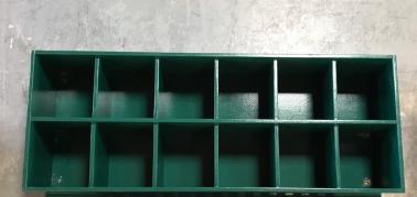 12 Helmet Cubby Rack