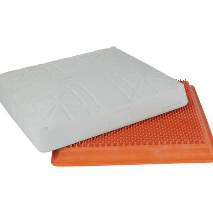White hollywood base with the orange quick release bottom