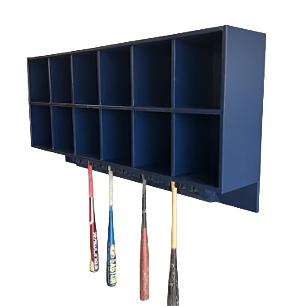 12 Helmet/15 Bat Combo Rack