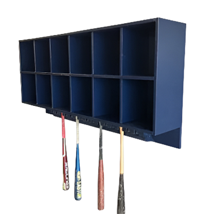 12 Helmet/15 Bat Combo Rack