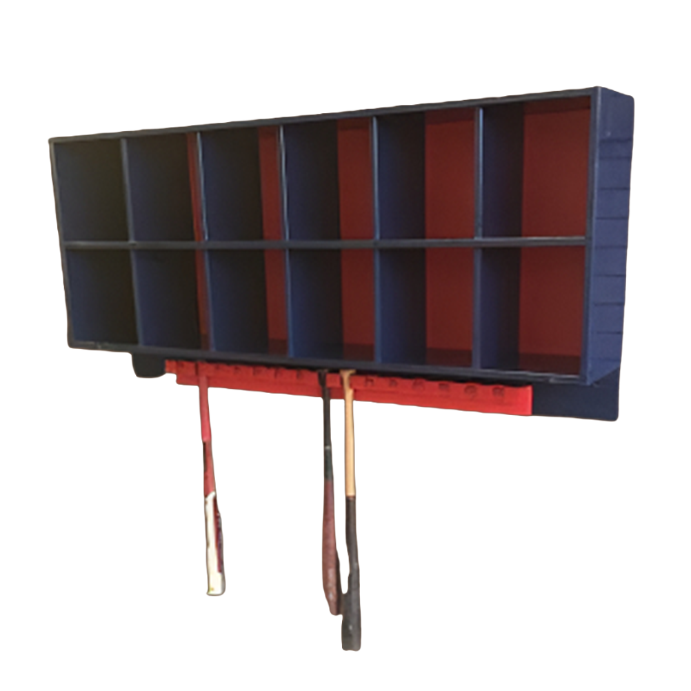 12 Helmet/15 Bat Combo Rack