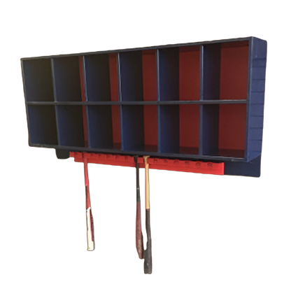 12 Helmet/15 Bat Combo Rack