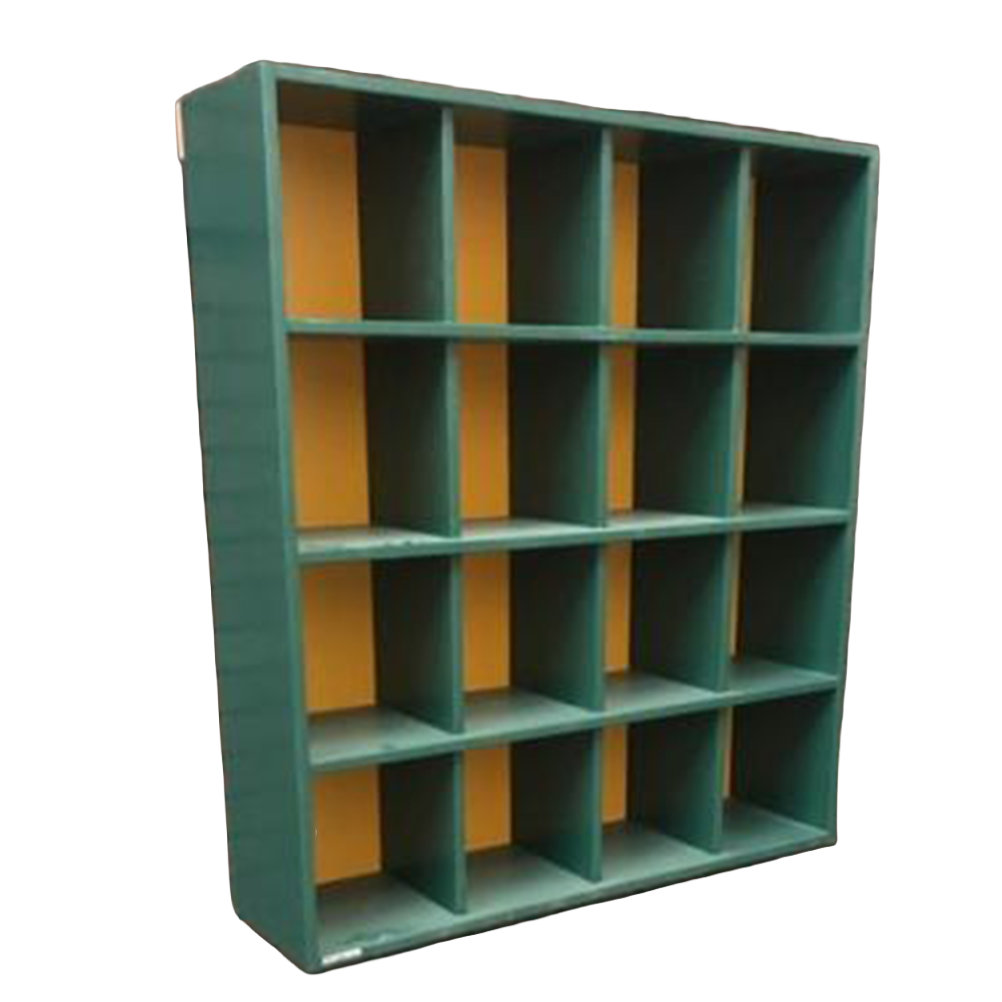16 Helmet Cubby Rack