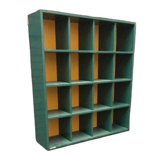 16 Helmet Cubby Rack