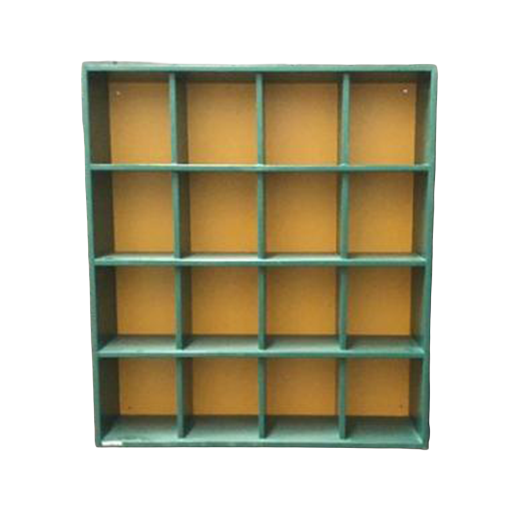 16 Helmet Cubby Rack