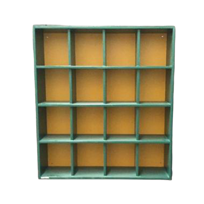16 Helmet Cubby Rack