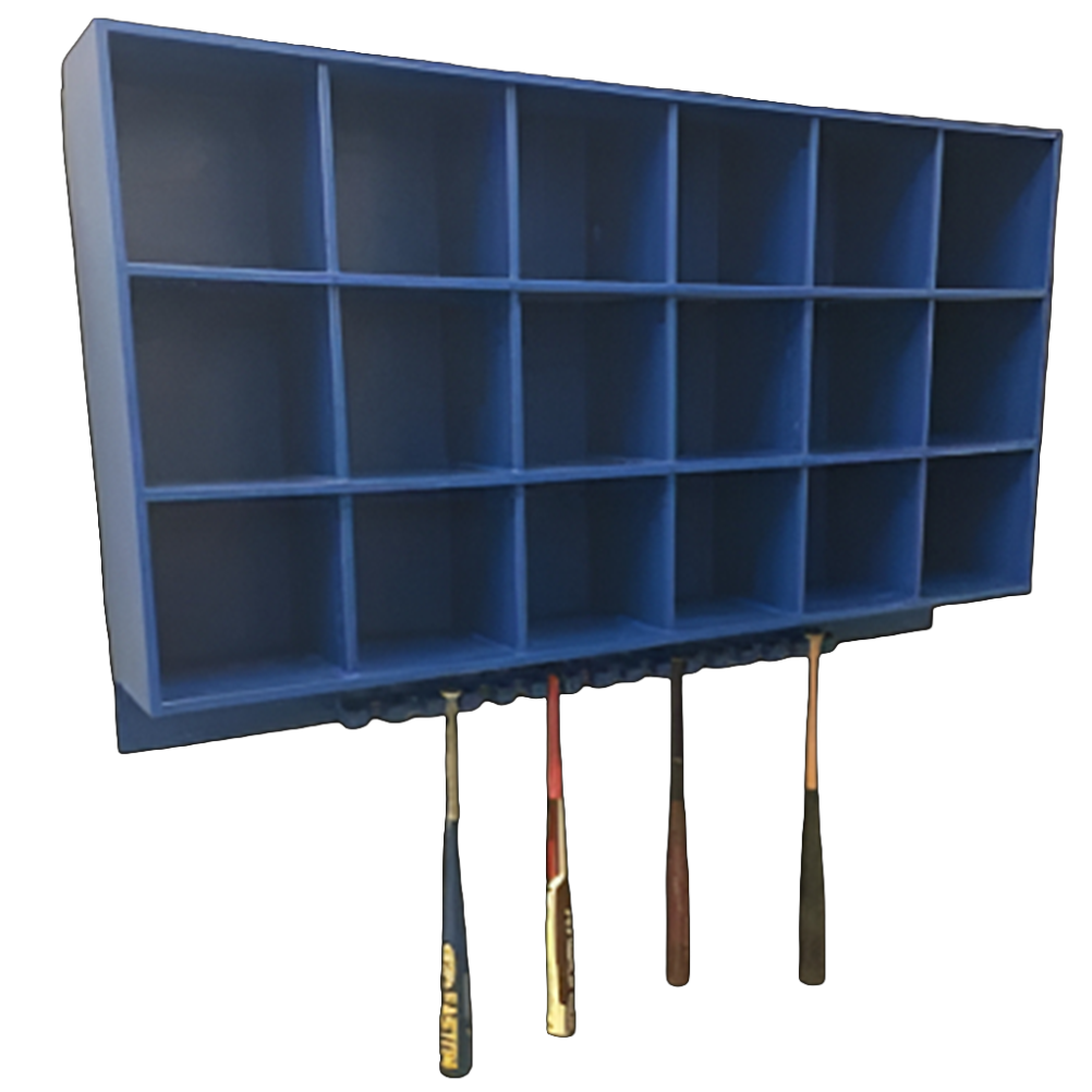 18 Helmet/15 Bat Combo Rack