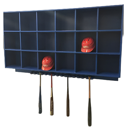 18 Helmet/15 Bat Combo Rack