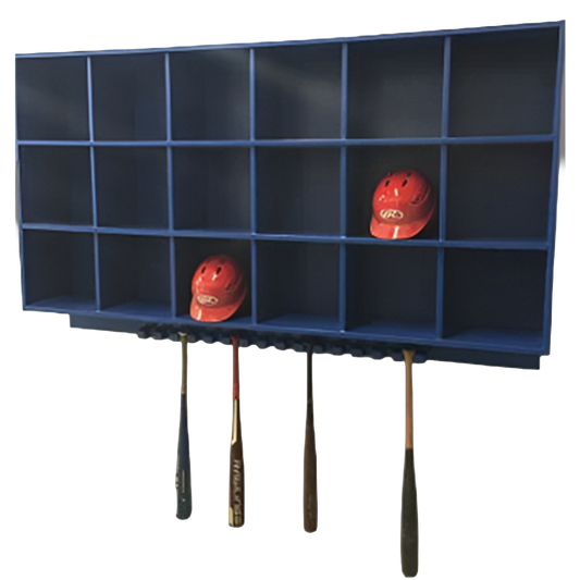 18 Helmet/15 Bat Combo Rack