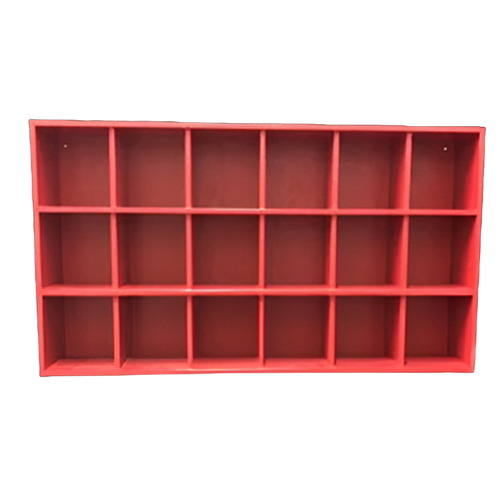 18 Helmet Cubby Rack