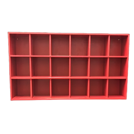 18 Helmet Cubby Rack