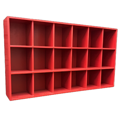 18 Helmet Cubby Rack