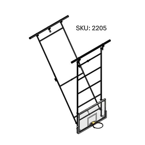 Dual Post Ceiling Hung Backstops