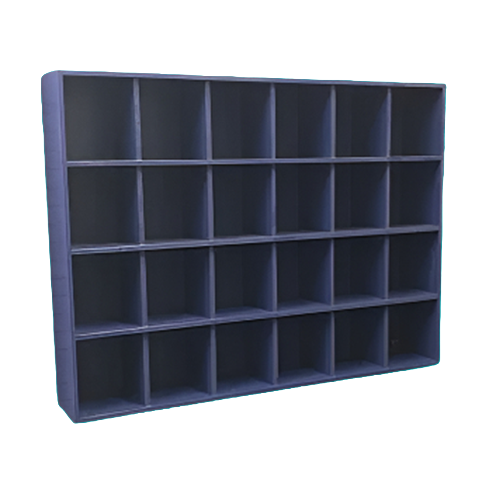 24 Helmet Cubby Rack