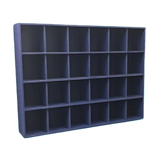 24 Helmet Cubby Rack