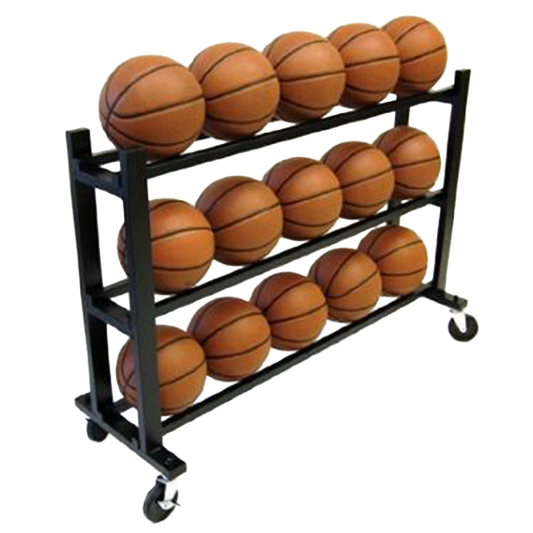 3-Tier Ball Cart with Locking Wheels