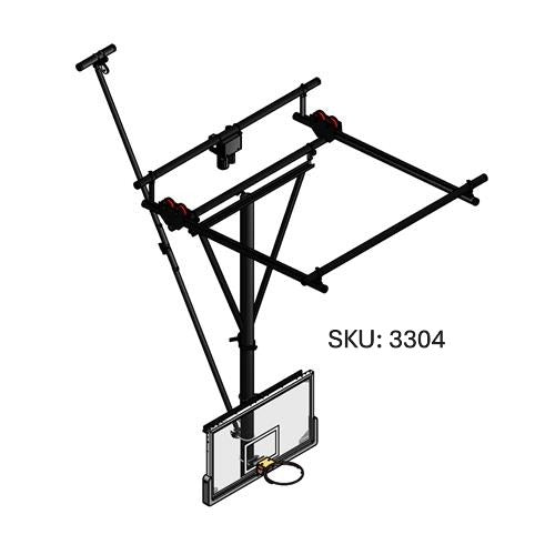 Single Post Ceiling Hung Backstops