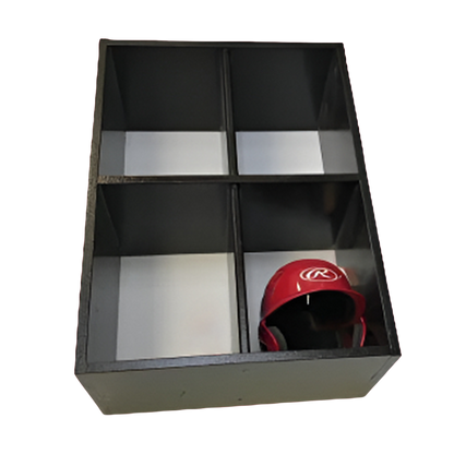 4 Helmet Cubby Rack