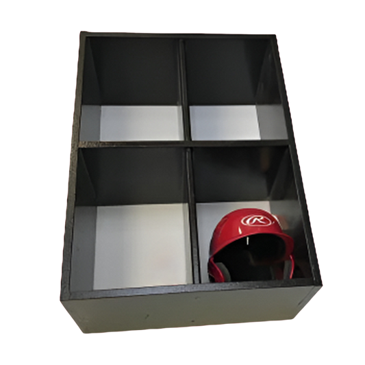 4 Helmet Cubby Rack