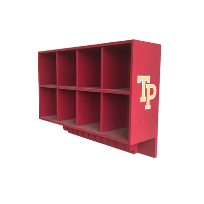 8 Helmet/10 Bat Combo Rack