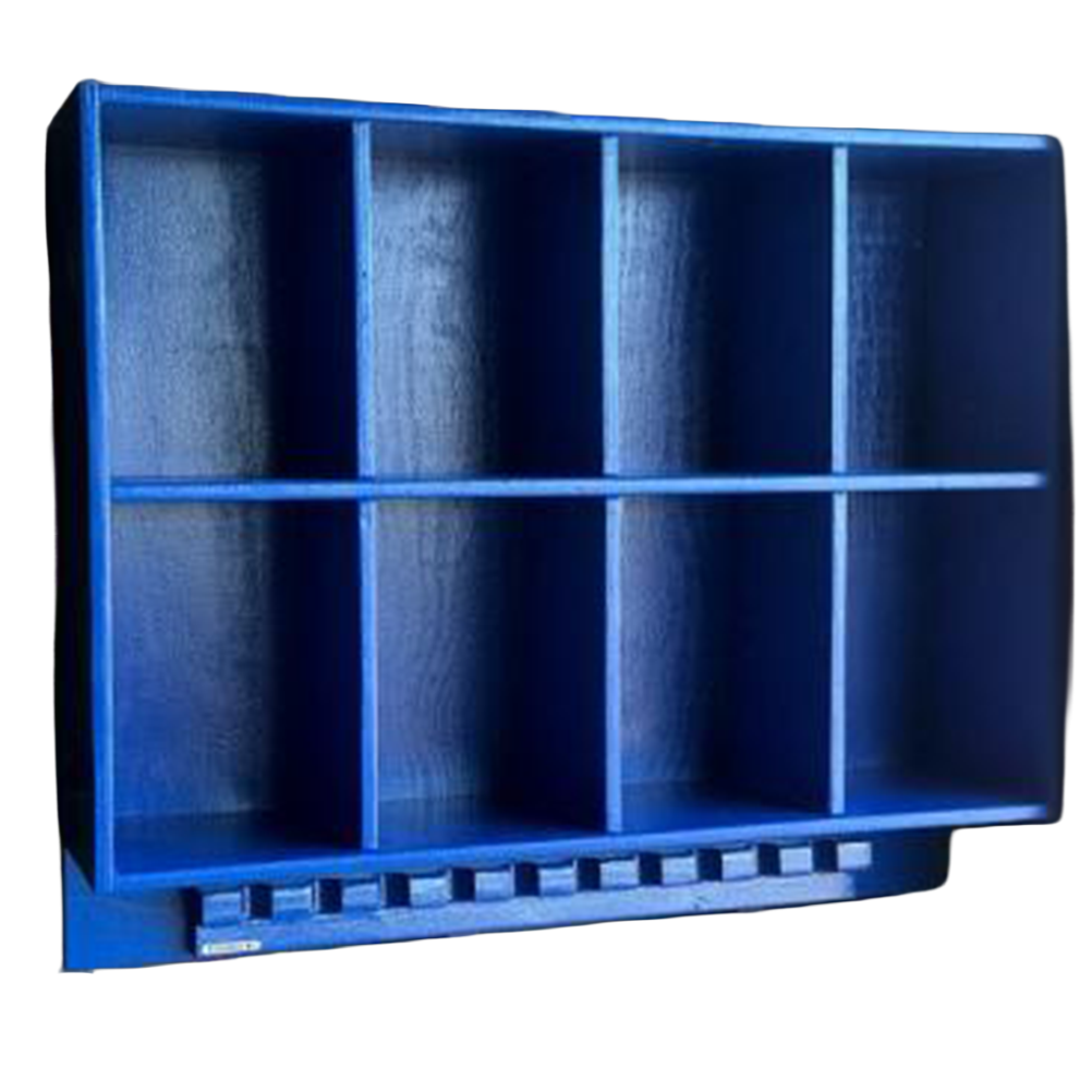 8 Helmet/10 Bat Combo Rack