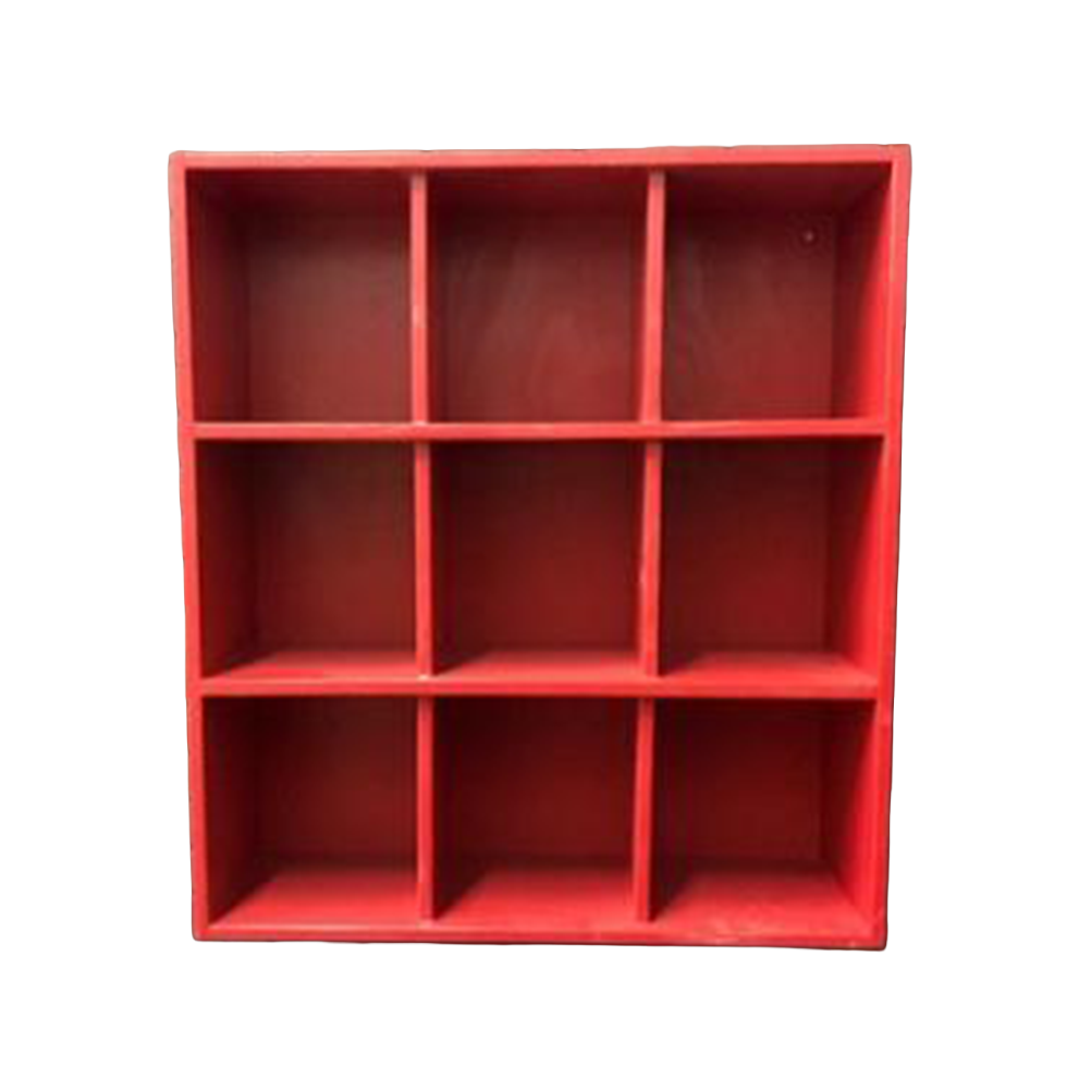 9 Helmet Cubby Rack