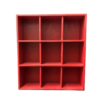 9 Helmet Cubby Rack