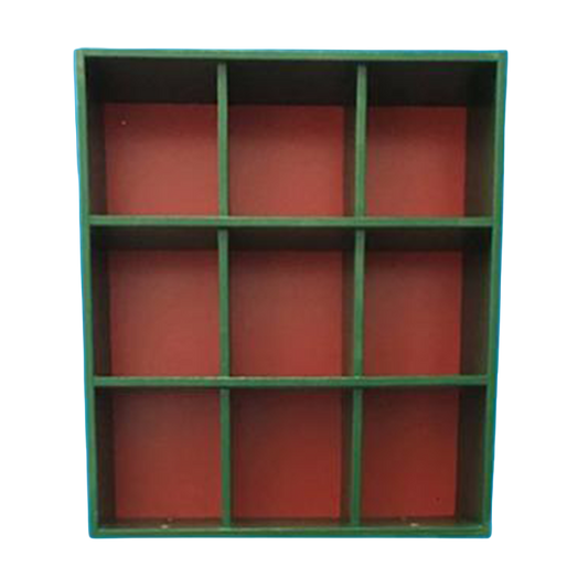 9 Helmet Cubby Rack