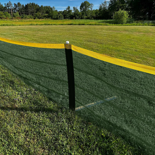Above Ground Grand Slam Fencing with Pocket Attachments