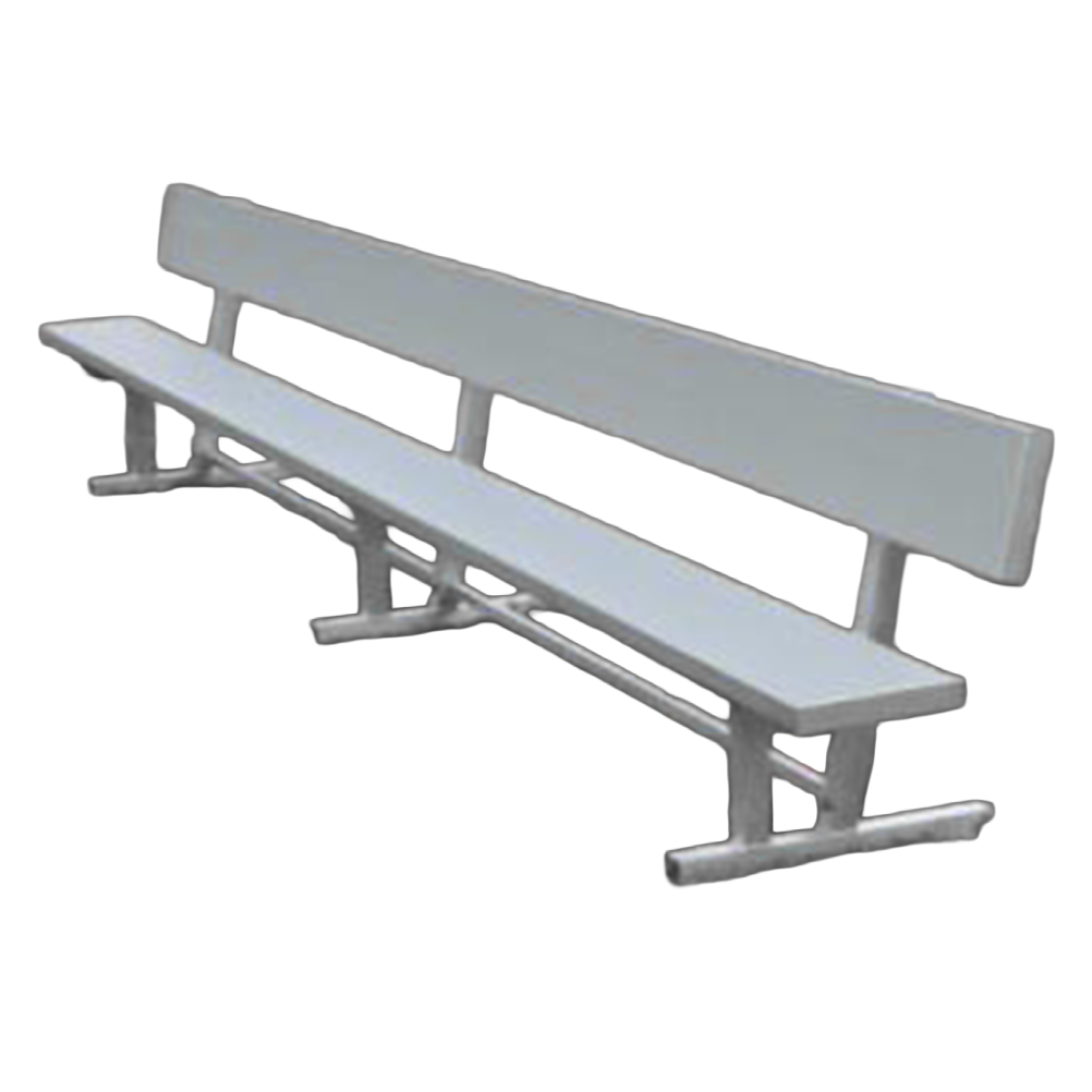 Aluminum Bench with Backrest