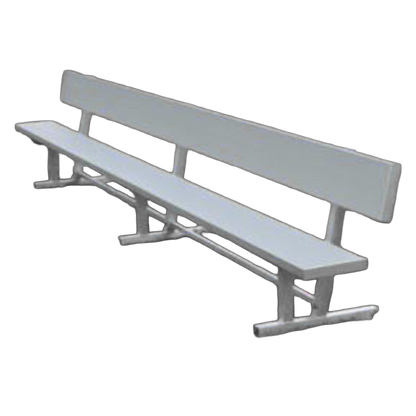 Aluminum Bench with Backrest